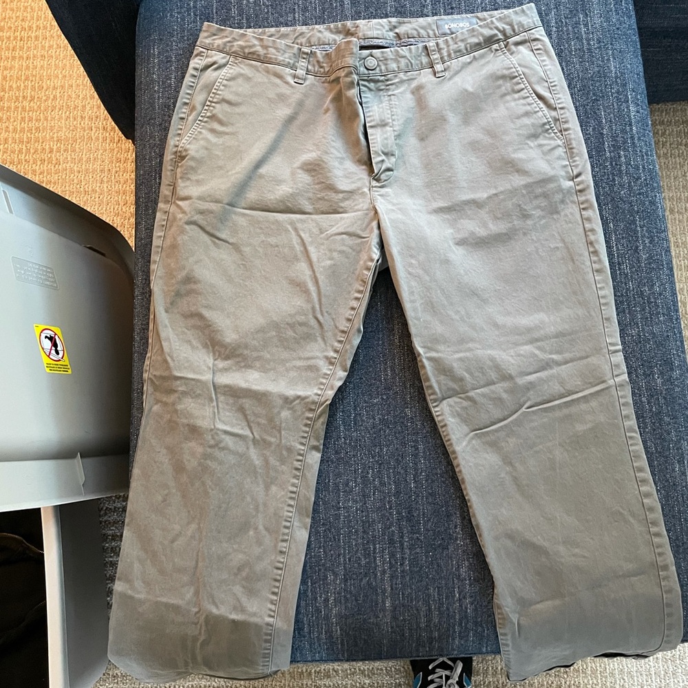 Bonobos Stretch Washed Chinos Olive Green 40x30